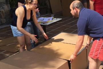 fun creative team building challenge