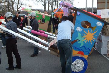 flat out rickshaw rally creative team building