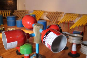 creative music team building event