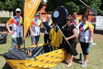 flat out afloat fun team building challenge