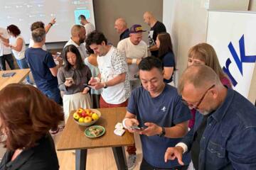 People networking playing Spark