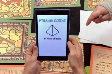 ar pyramid quest augmented reality team building game