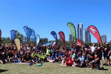 flat out afloat fun team building challenge