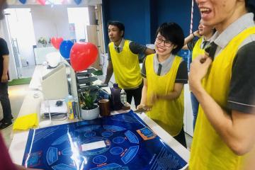 chain reaction team building activity