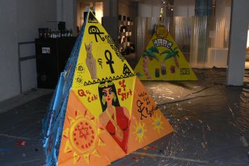 flat out pyramid puzzle creative team building