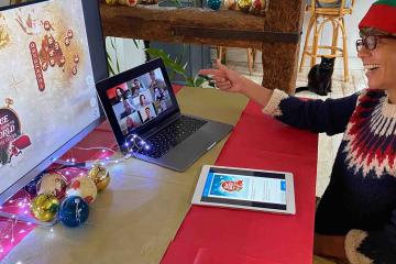 remote team building christmas