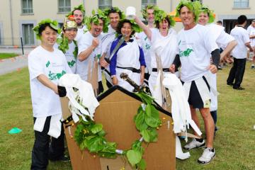 Flat Out Chariot Challenge team building activity