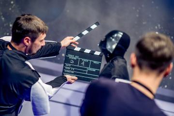 Blockbusters artistic team building activity