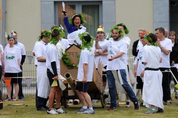 Orangeworks Flat Out Chariot Challenge team building activity