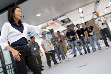 employees collaborating beatswork building activity