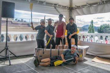 flat out afloat creative team building