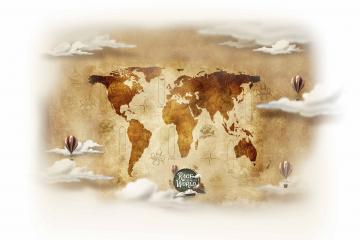 Race Around the World map