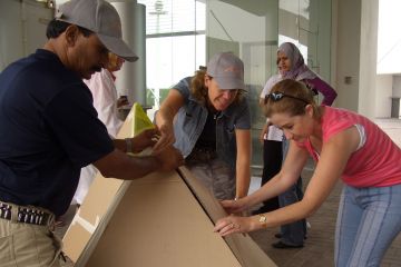 flat out pyramid puzzle creative team building